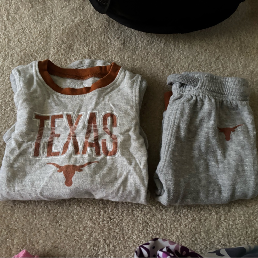 Texas Kids Matching Set - Gray and Brown